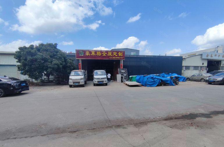 马安新乐工业区原房东单一层850平滴水6米铁皮钢构大路边。