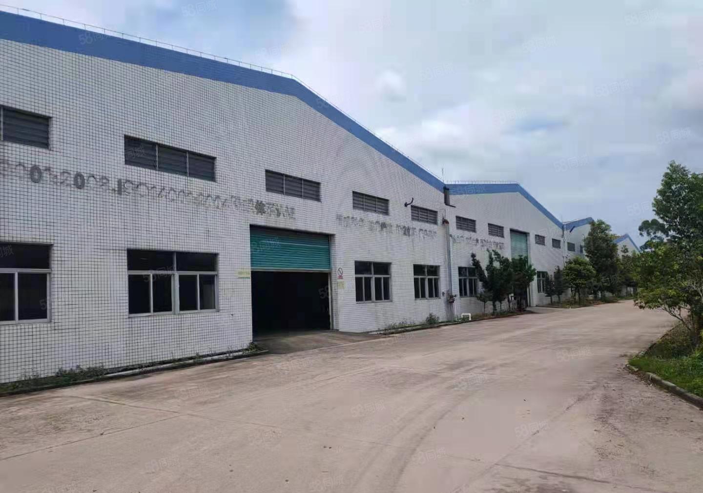 博罗杨村占地8万平，砖墙厂房26000平招租，长度200米
