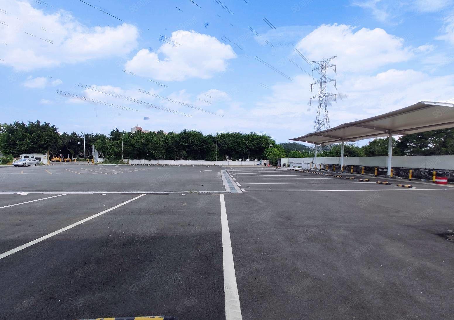 松岗山门松柏路边一手房东独院水泥空地9000平出租可大小分租
