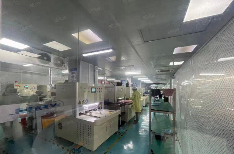大水坑无尘车间出租，楼上一层1450平米现成办公装修，可分租